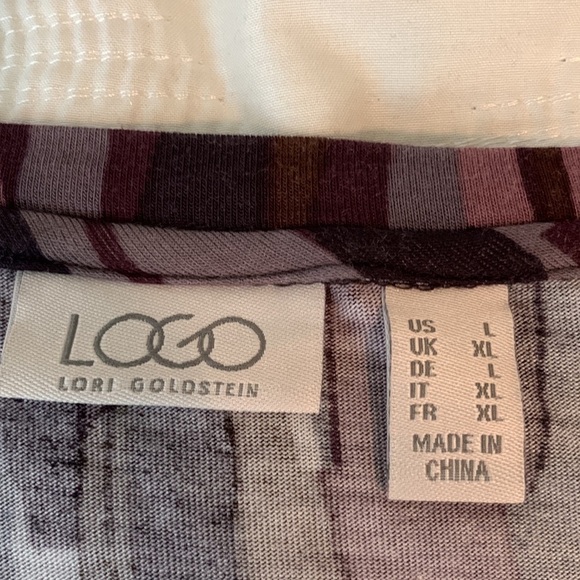 LOGO by Lori Goldstein Ruffled hem Tunic, L - Picture 7 of 8